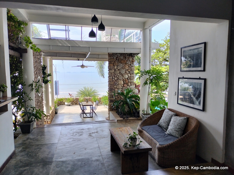 Saravoan Hotel and Restaurant in Kep, Cambodia.