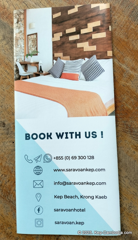 Saravoan Hotel and Restaurant in Kep, Cambodia.