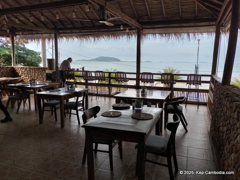 Saravoan Hotel and Restaurant in Kep, Cambodia.