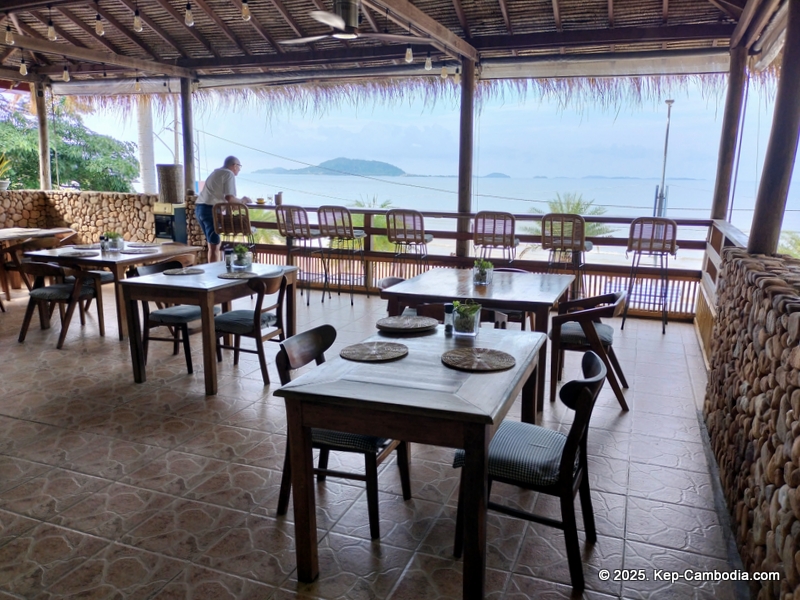 Saravoan Hotel and Restaurant in Kep, Cambodia.