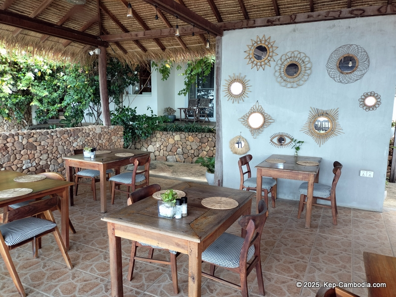 Saravoan Hotel and Restaurant in Kep, Cambodia.