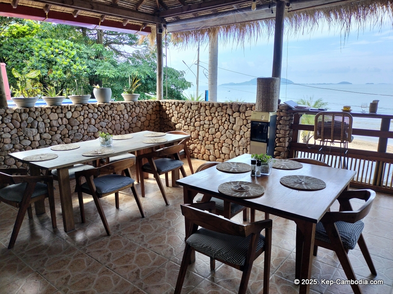 Saravoan Hotel and Restaurant in Kep, Cambodia.