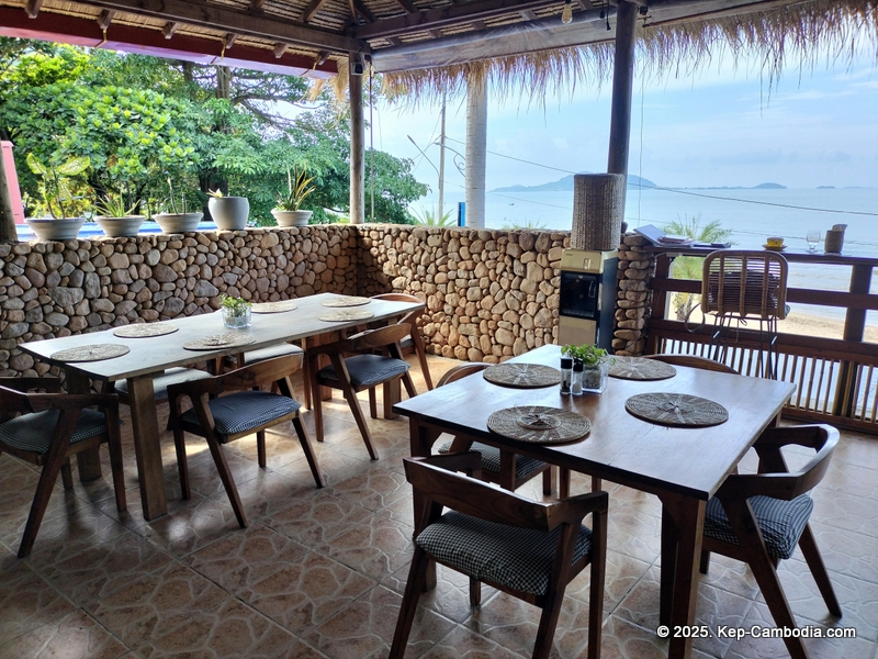 Saravoan Hotel and Restaurant in Kep, Cambodia.