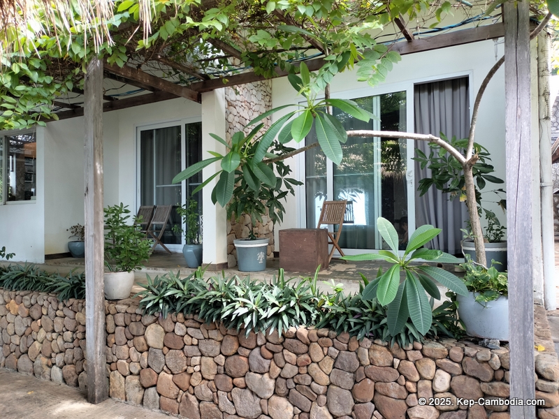 Saravoan Hotel and Restaurant in Kep, Cambodia.