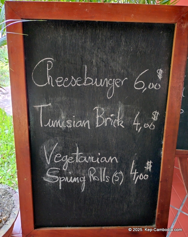 O'Kare restaurant in Kep, Cambodia