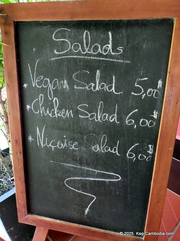 O'Kare restaurant in Kep, Cambodia