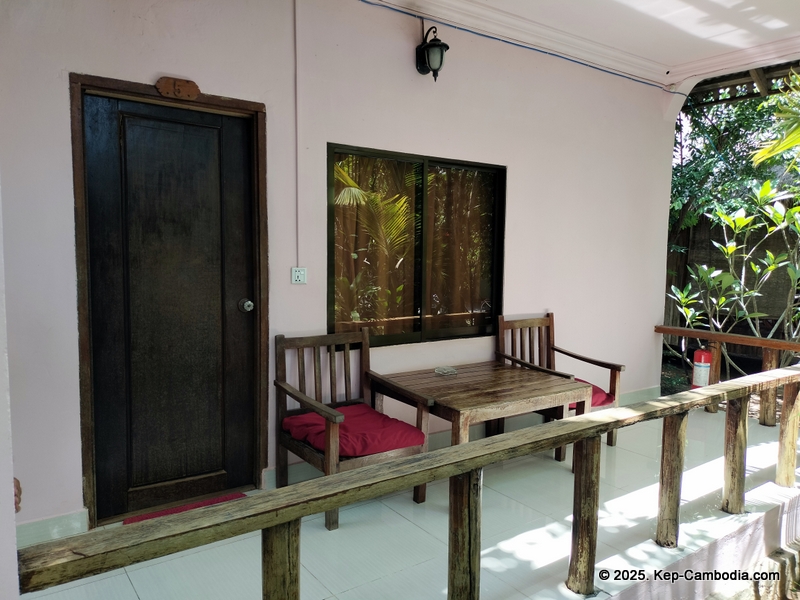 Bird's of Paradise in Kep, Cambodia. hotel.
