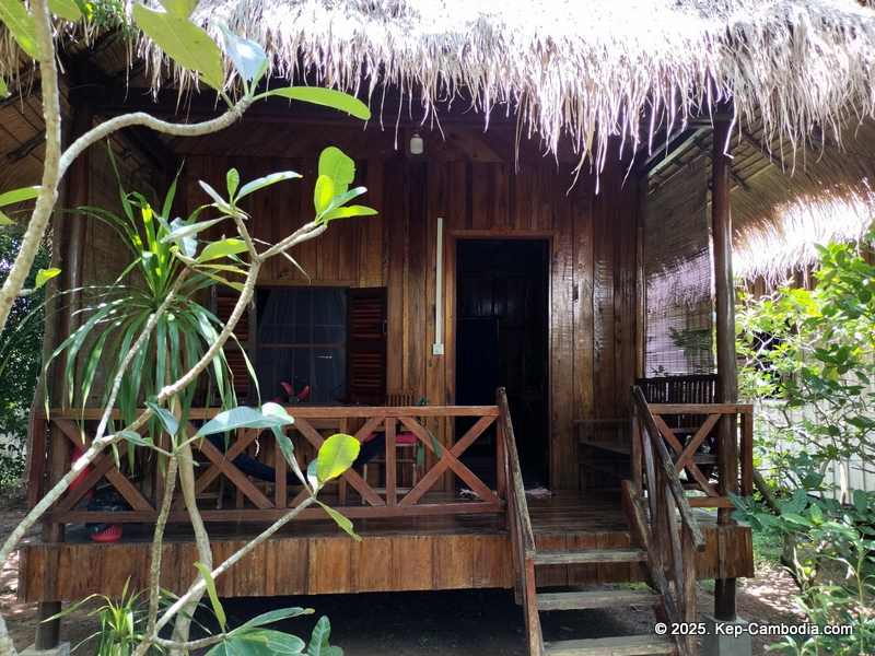 Bird's of Paradise in Kep, Cambodia. hotel.