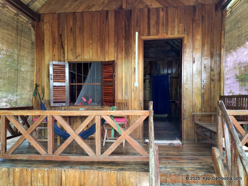 Bird's of Paradise in Kep, Cambodia. hotel.