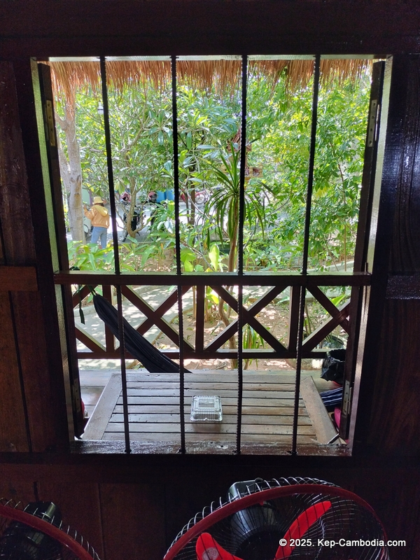 Bird's of Paradise in Kep, Cambodia. hotel.