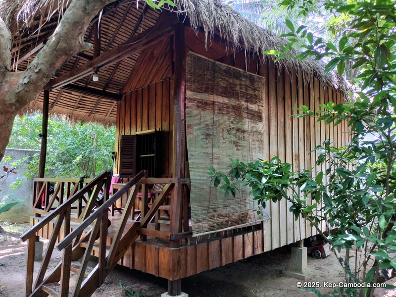 Bird's of Paradise in Kep, Cambodia. hotel.