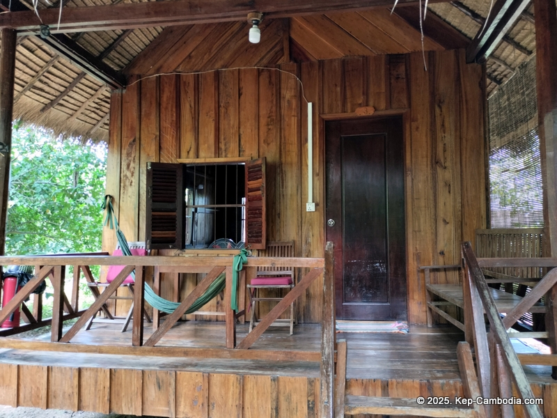 Bird's of Paradise in Kep, Cambodia. hotel.