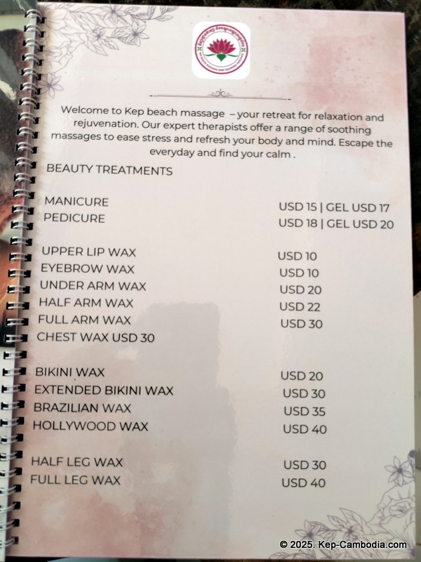 kep beach massage and training institute in cambodia