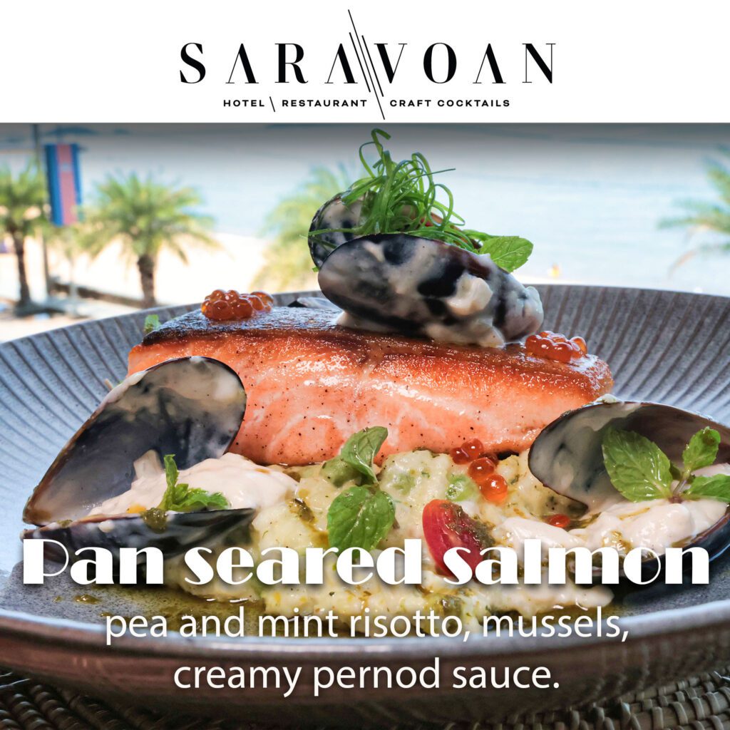 Saravoan Hotel and Restaurant in Kep, Cambodia.