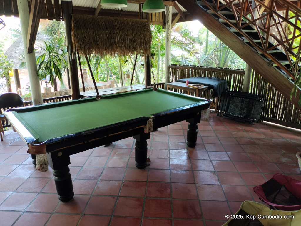 Kep Lodge Guesthouse & Restaurant in Kep, Cambodia.