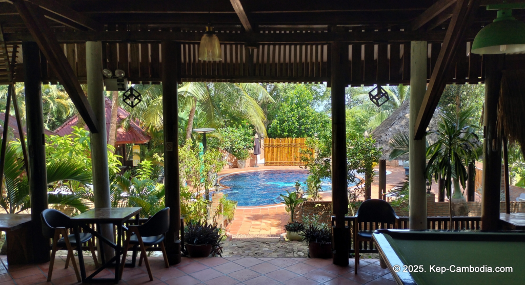 Kep Lodge Guesthouse & Restaurant in Kep, Cambodia.