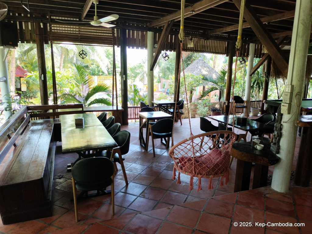 Kep Lodge Guesthouse & Restaurant in Kep, Cambodia.