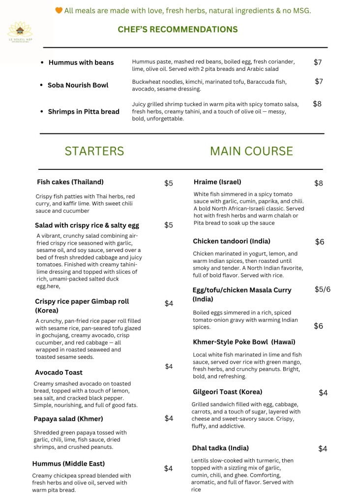 Surya Kep Restaurant and Bungalows in Kep, Cambodia.