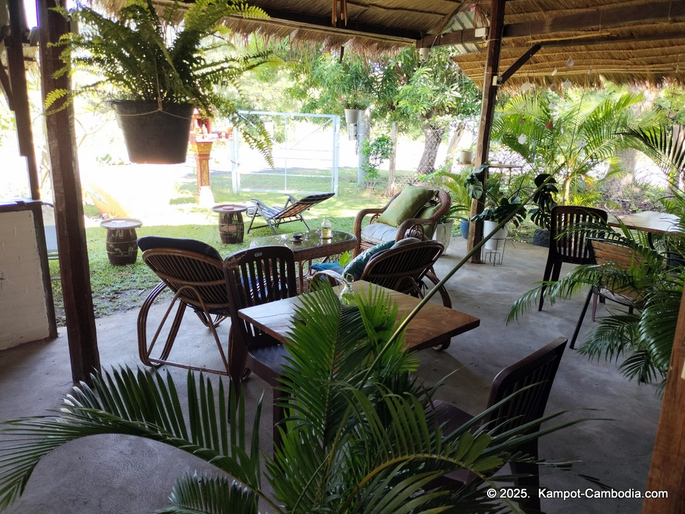 Surya Kep Restaurant and Bungalows in Kep, Cambodia.
