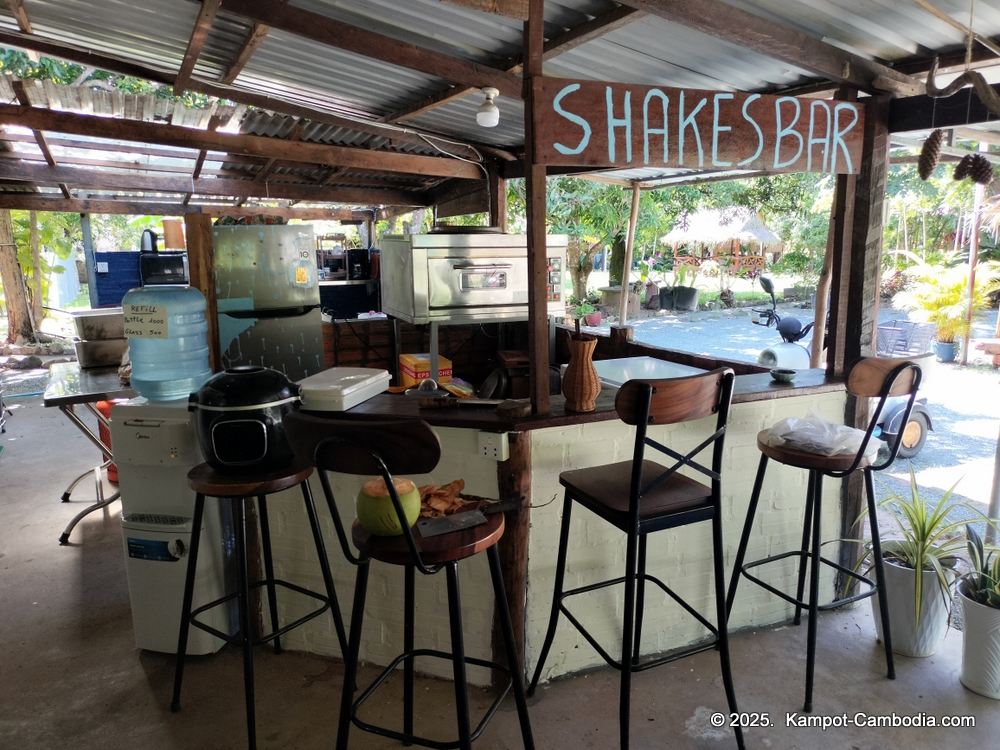 Surya Kep Restaurant and Bungalows in Kep, Cambodia.