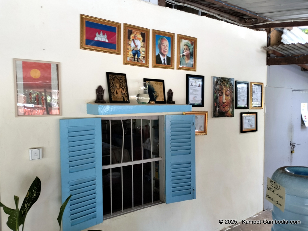 Surya Kep Restaurant and Bungalows in Kep, Cambodia.