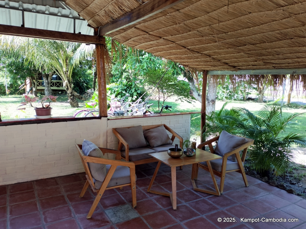 Surya Kep Restaurant and Bungalows in Kep, Cambodia.