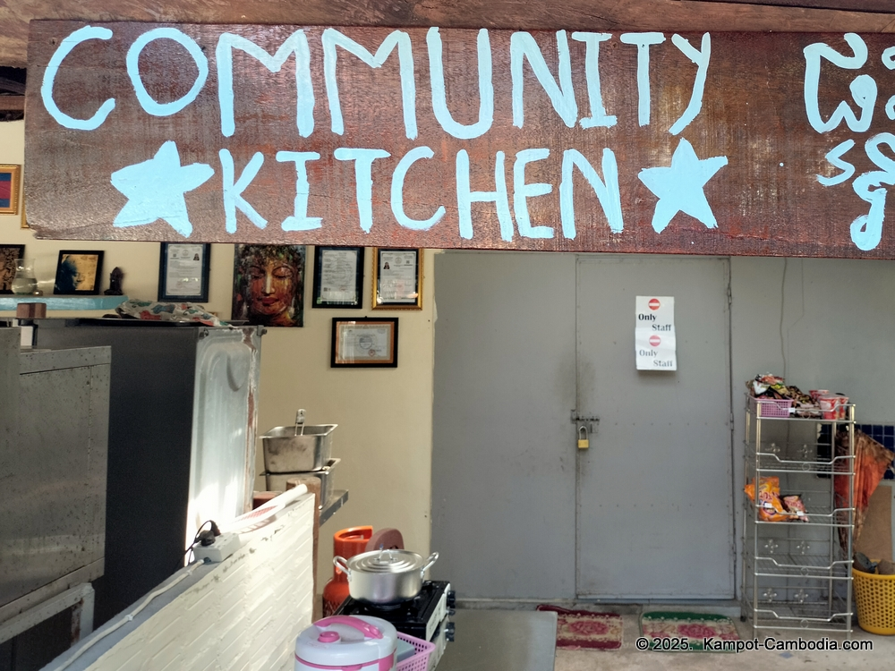 Surya Kep Restaurant and Bungalows in Kep, Cambodia.