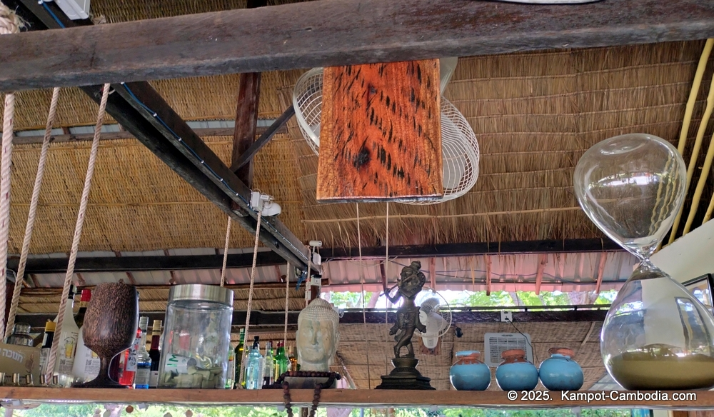 Surya Kep Restaurant and Bungalows in Kep, Cambodia.