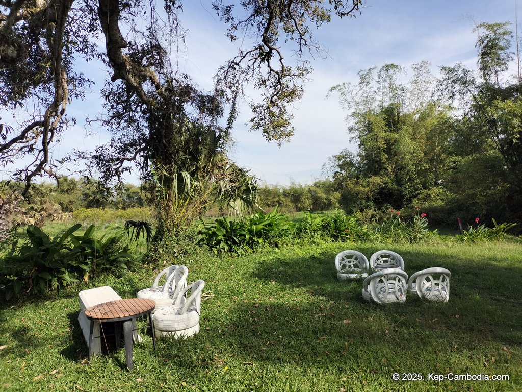 Baby Bird Farm in Kep and Kampot, Cambodia. Vegetables, fruits and Kampot Pepper. Cafe.