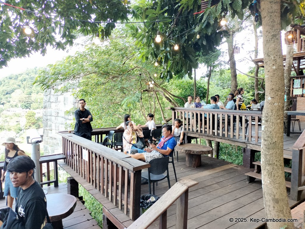 Zip Line Cafe in Kep, Cambodia.