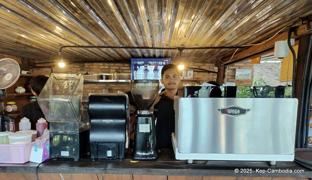 Zip Line Cafe in Kep, Cambodia.