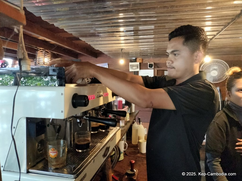 Zip Line Cafe in Kep, Cambodia.