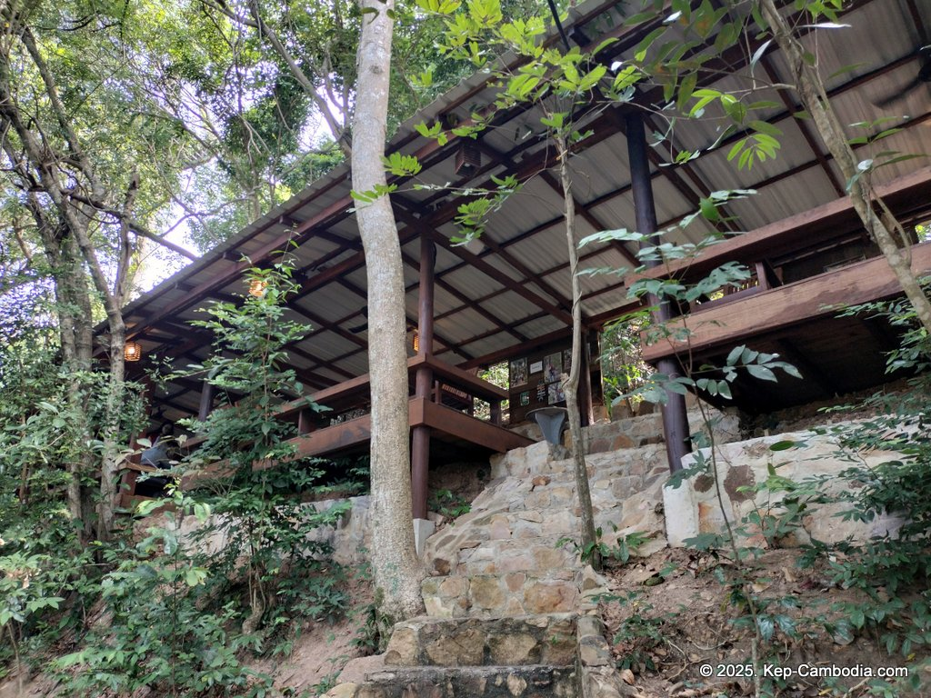 Zip Line Cafe in Kep, Cambodia.