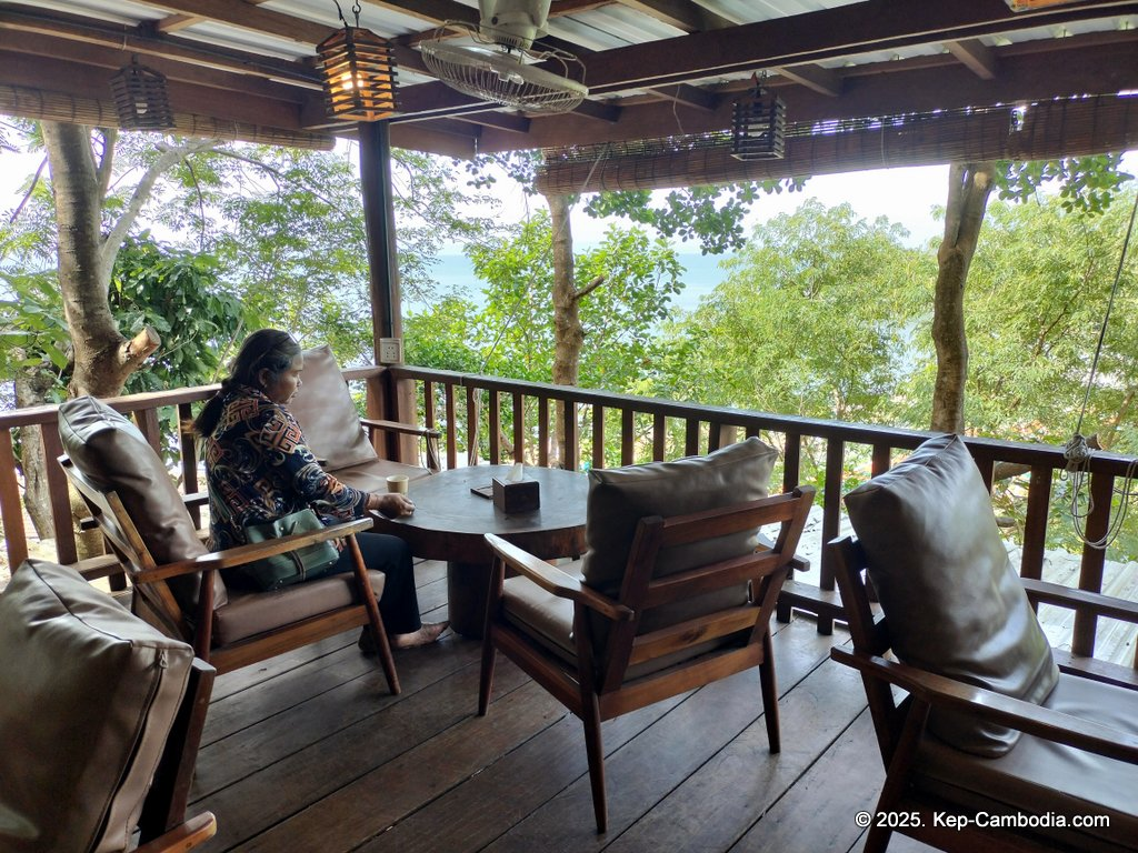 Zip Line Cafe in Kep, Cambodia.