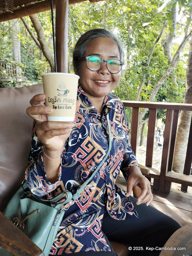 Zip Line Cafe in Kep, Cambodia.