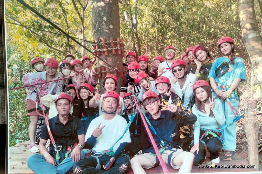 Zip Line Cafe in Kep, Cambodia.