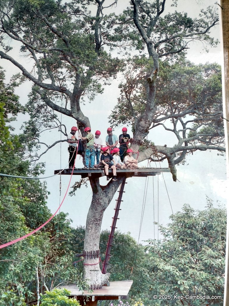 Zip Line Cafe in Kep, Cambodia.