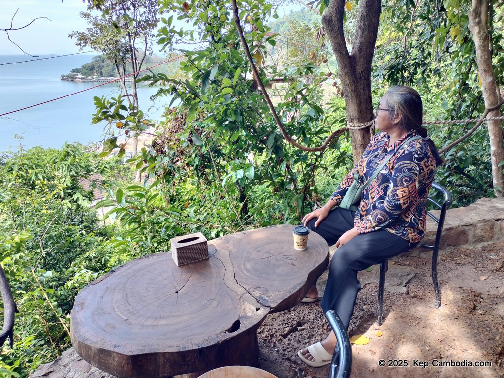 Zip Line Cafe in Kep, Cambodia.