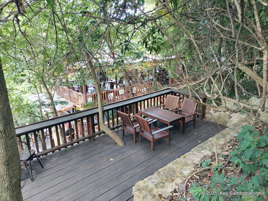 Zip Line Cafe in Kep, Cambodia.