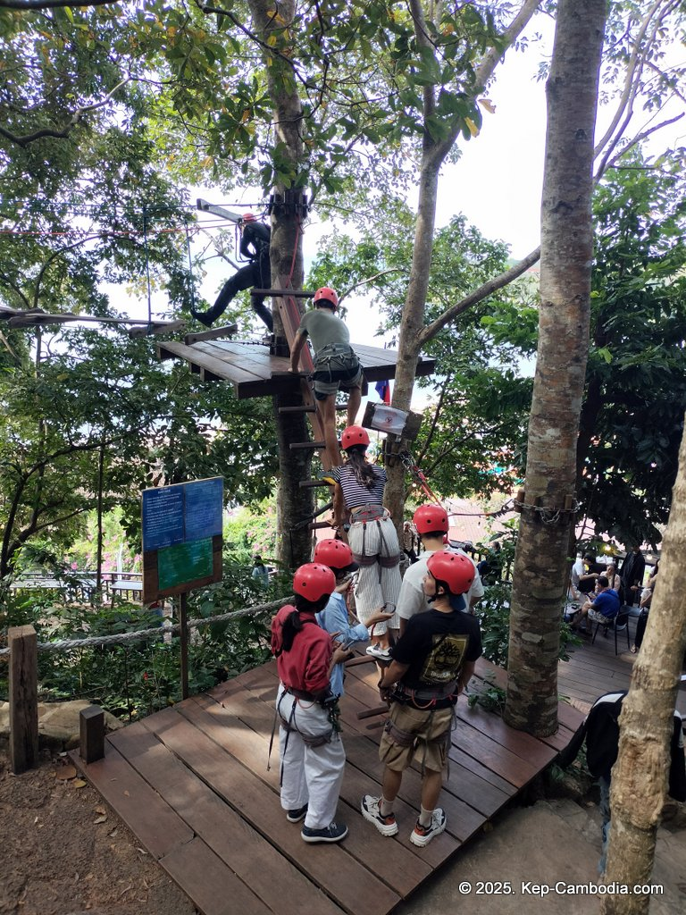 Zip Line Cafe in Kep, Cambodia.