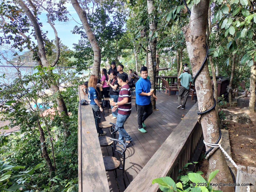 Zip Line Cafe in Kep, Cambodia.