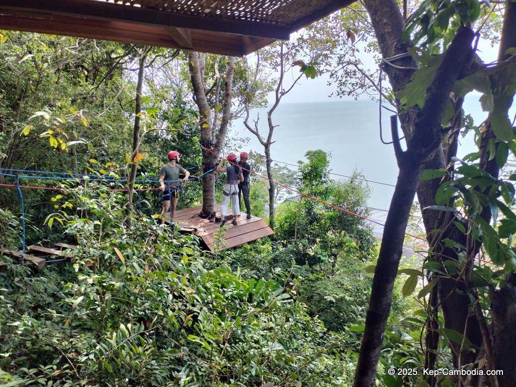 Zip Line Cafe in Kep, Cambodia.