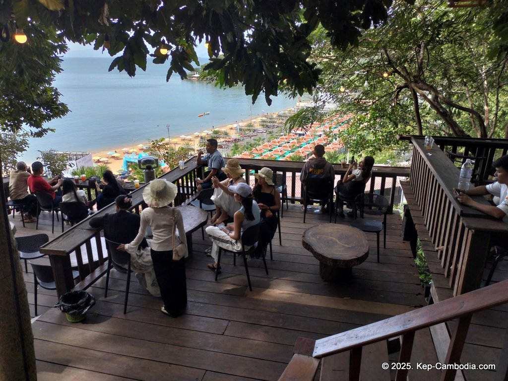 Zip Line Cafe in Kep, Cambodia.