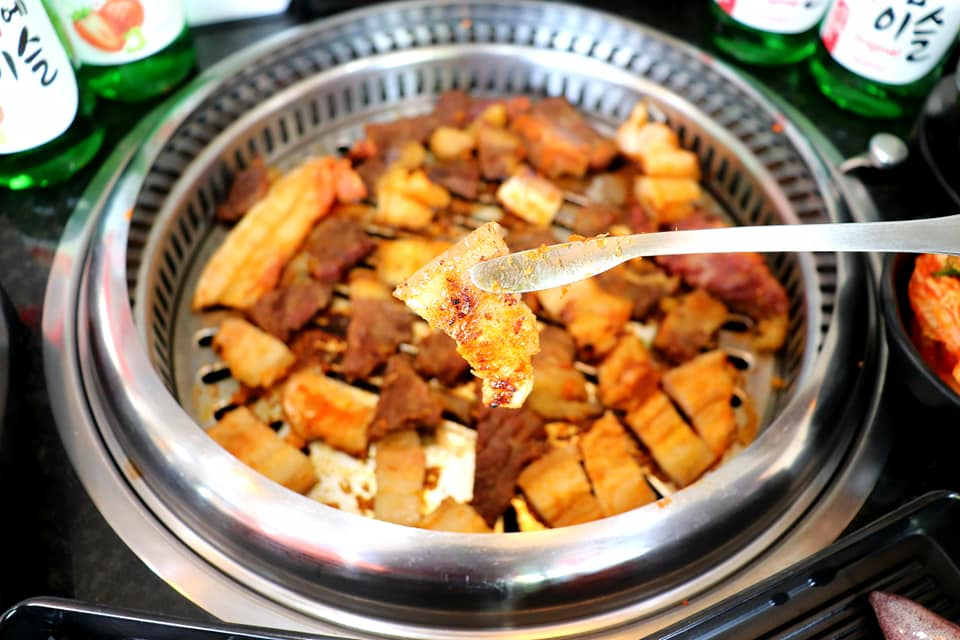 Charcoal BBQ and Cafe on the Kep Beach in Cambodia.