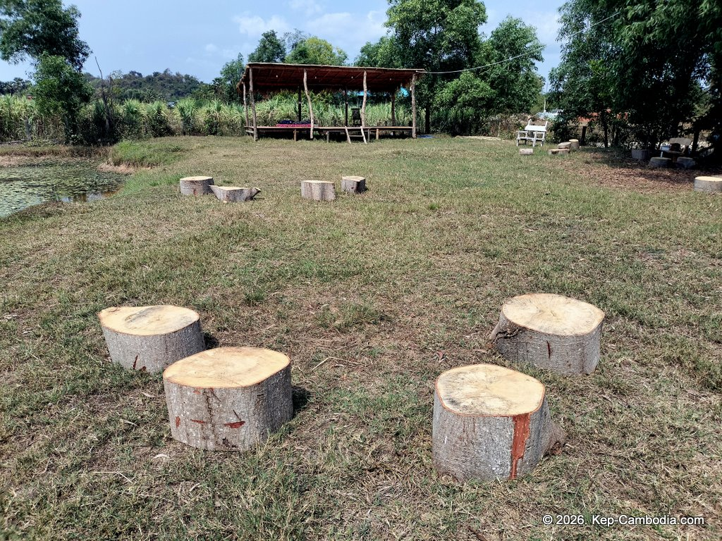 far out kep in kep, cambodia. backpacker hotel and restaurant