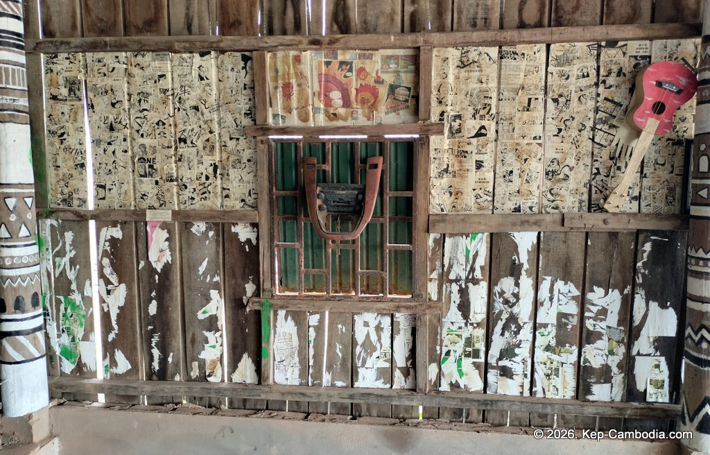 far out kep in kep, cambodia. backpacker hotel and restaurant