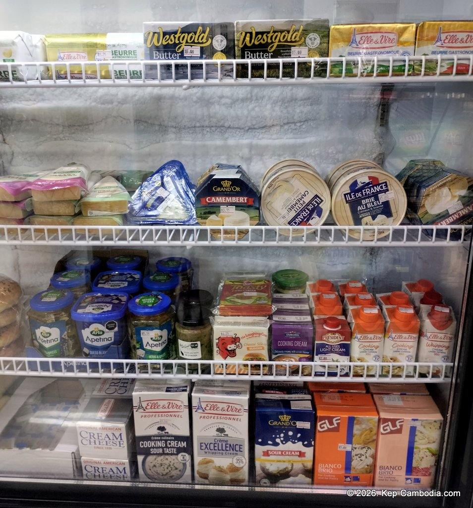 Mart 24h Grocery Store in Kep, Cambodia.