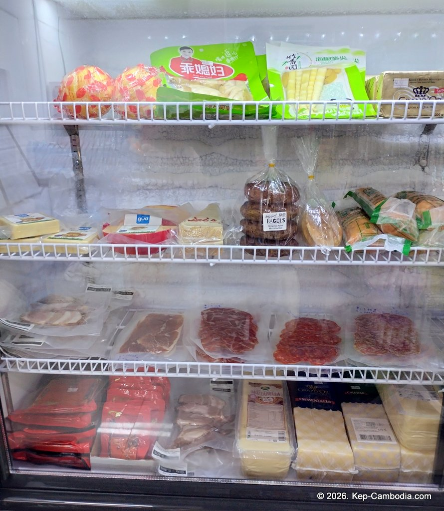 Mart 24h Grocery Store in Kep, Cambodia.