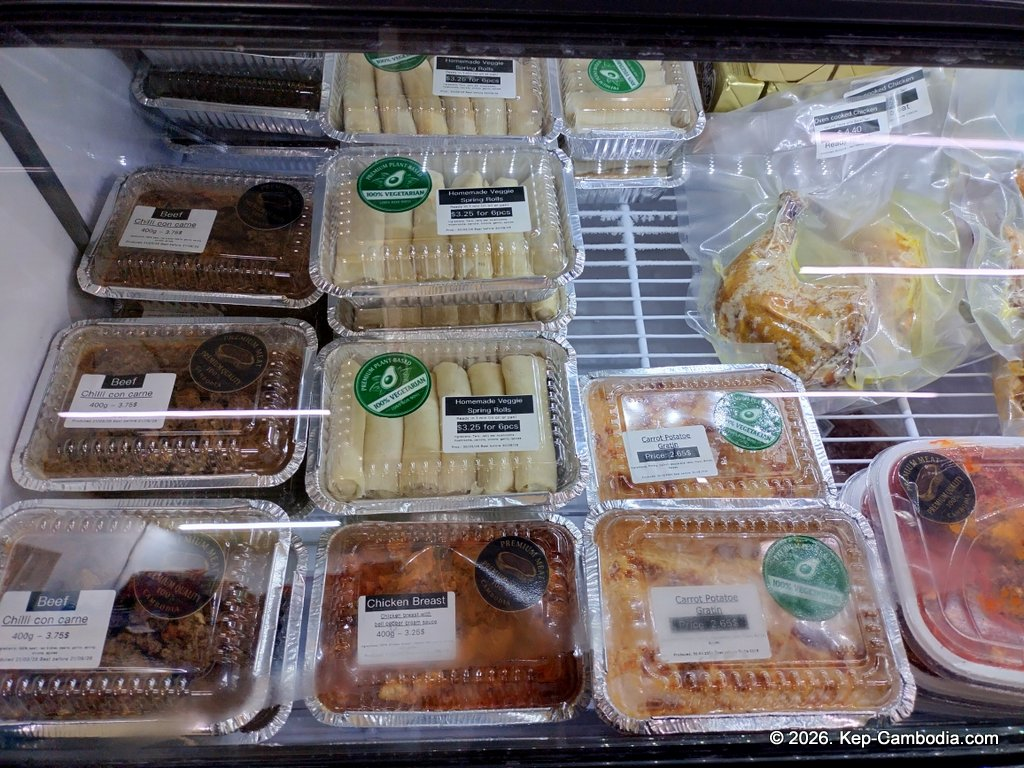 Mart 24h Grocery Store in Kep, Cambodia.