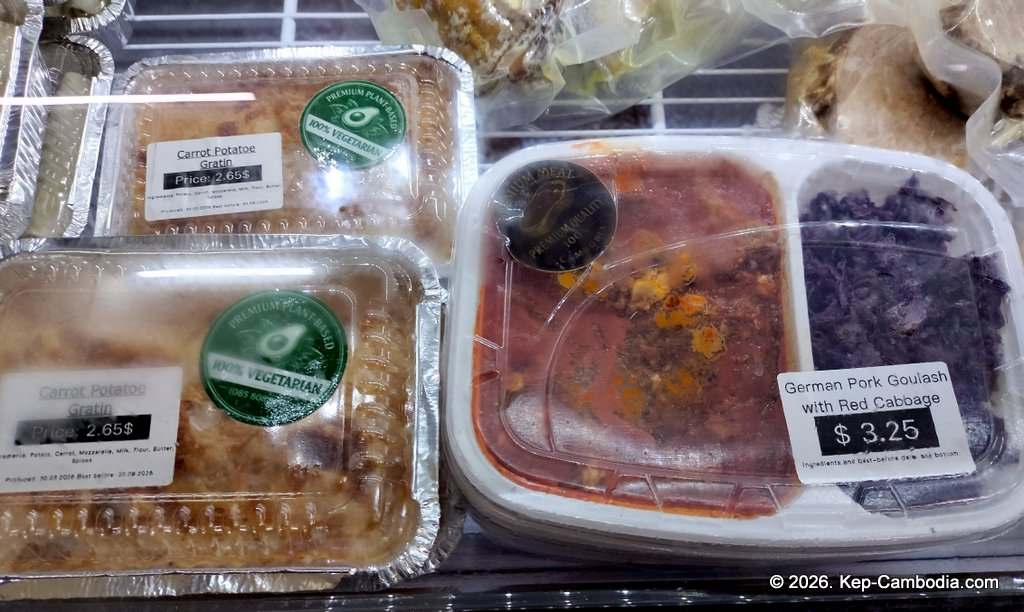 Mart 24h Grocery Store in Kep, Cambodia.